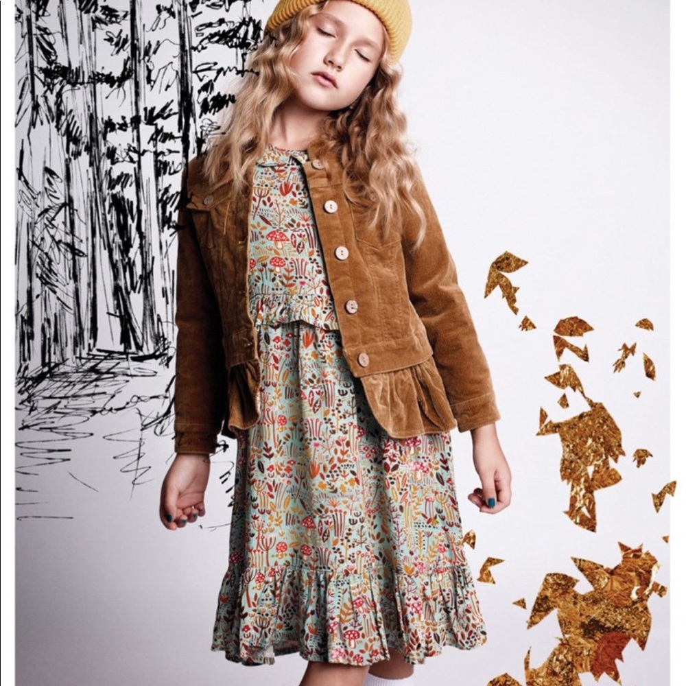 Paper Wings Dress Winter Field & Corduroy Jacket